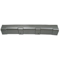 Replacement Silver Painted Plastic Rear Lower Center Bumper Cover