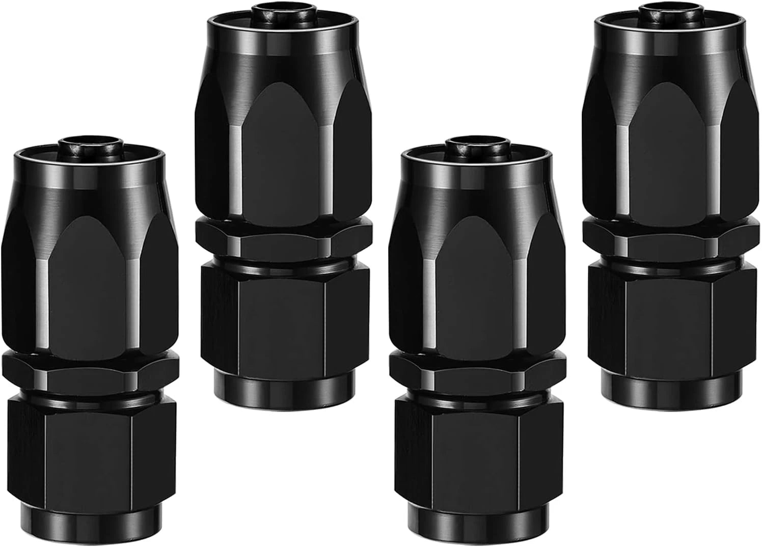 Set of 4 AN8 Straight Swivel Hose End Fitting Adaptors for Oil Fuel Line