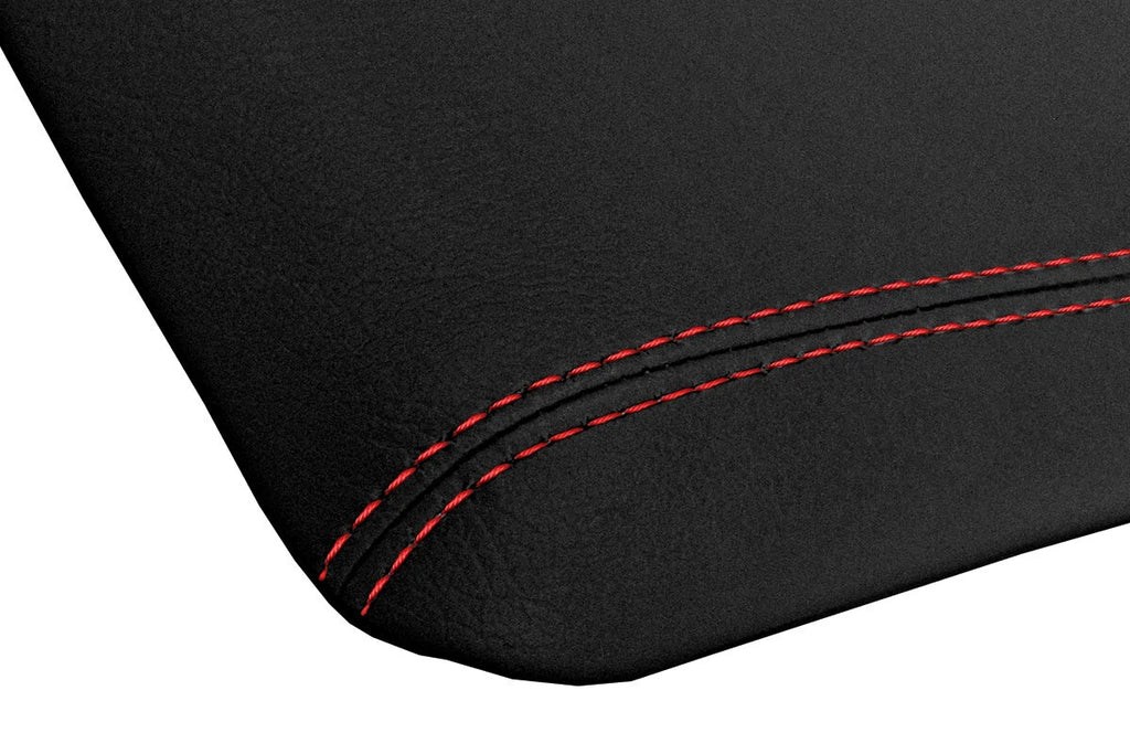Console Lid Armrest Cover for Subaru Forester XT (2003–2008) Red Stitch