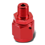 6-AN Female Flare to 1/8" NPT Male Red Aluminum B-Nut Swivel Coupler Fitting