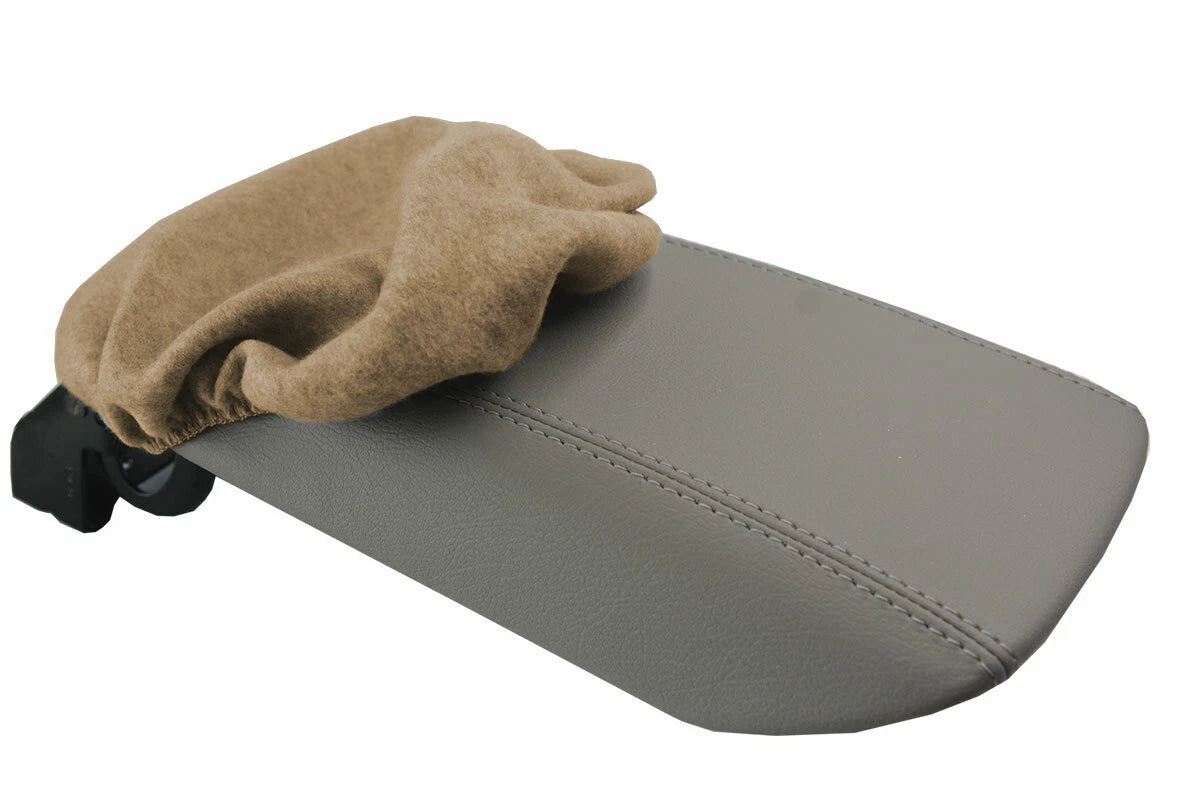 Fleece Console Lid Armrest Cover for Ford Fusion (2013–2020) Beige