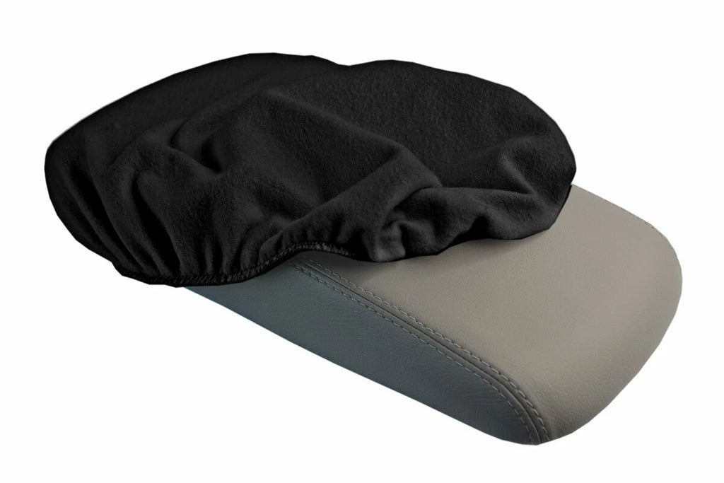 Fleece Console Lid Armrest Cover for Dodge Charger (2008–2010) Black