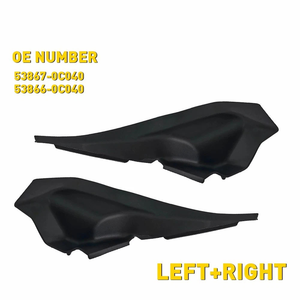 Wiper Cowl Trim Cover Panel End Caps for Toyota Tundra (2014–2021)