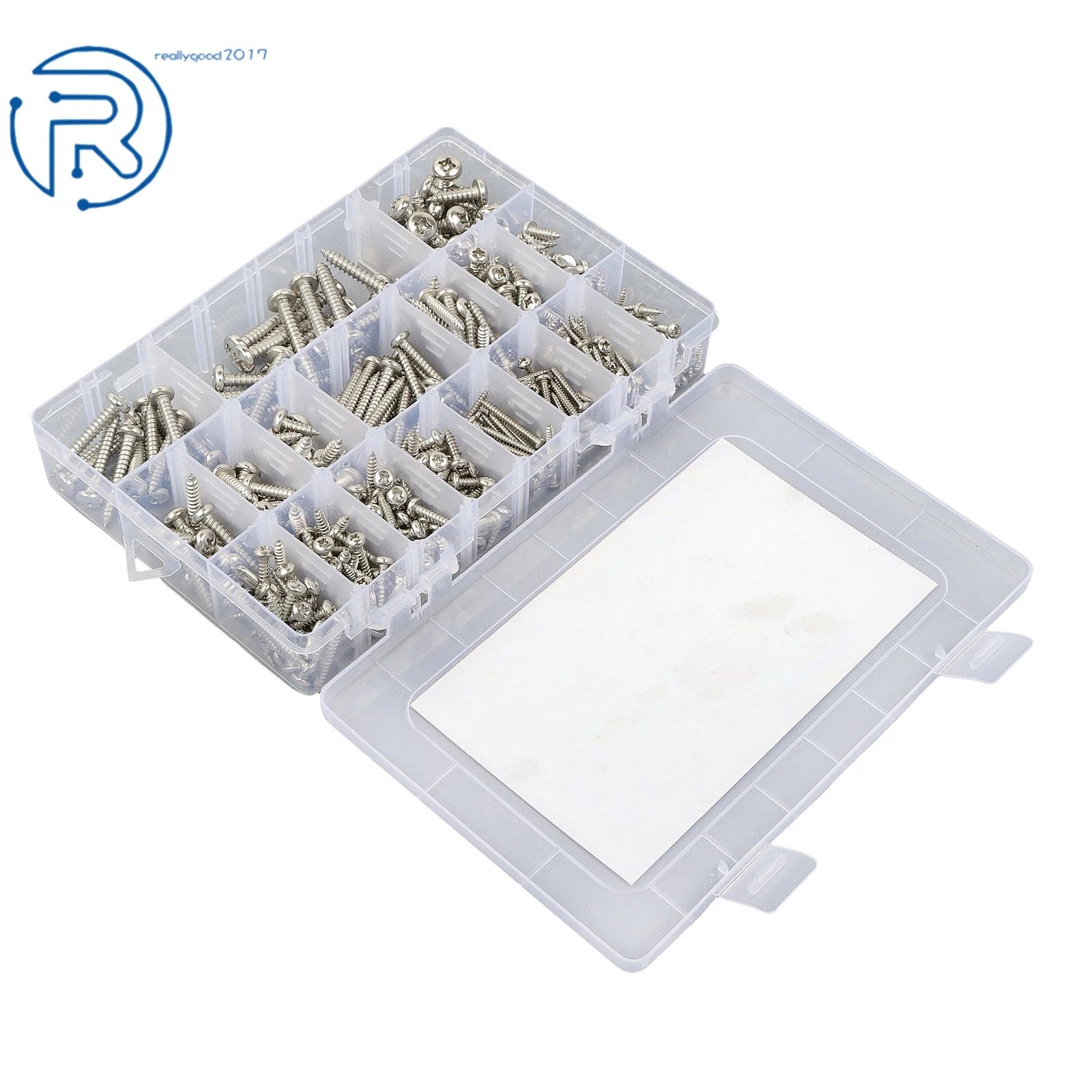 Set of 550 Stainless Steel Self-Tapping Wood Screws