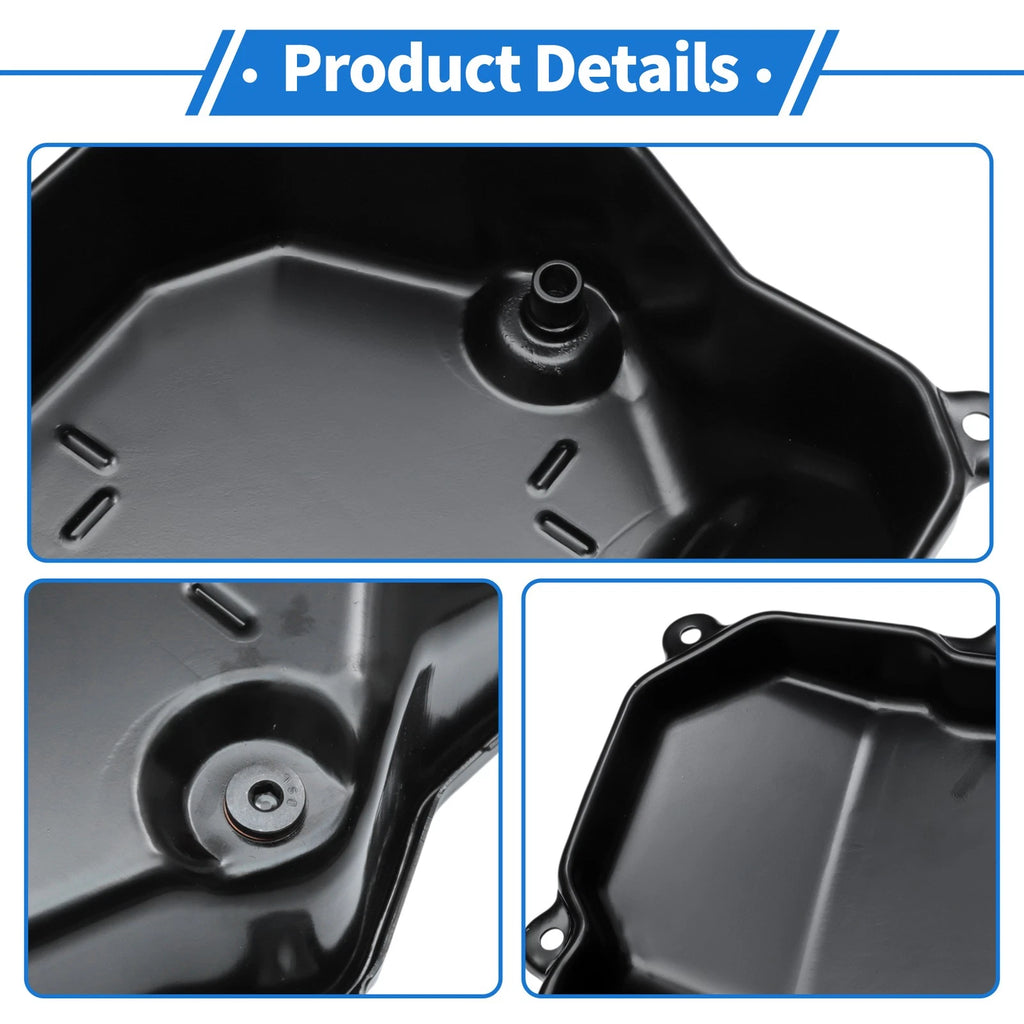 1 Pc Engine Oil Pan No. 265841/09M321361A for Audi Q3 (2015–2018) Steel Black