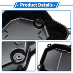 1 Pc Engine Oil Pan No. 265841/09M321361A for Audi Q3 (2015–2018) Steel Black