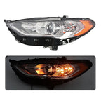 Headlight Set for Ford Fusion (2017–2020) Halogen w/o DRL Left+Right Pair