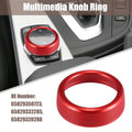 Multimedia Knob Cover Ring for BMW 1 2 3 4 5 6 7 Series X3 X4 X5 X6 (F01 F02) Red