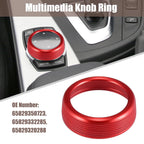 Multimedia Knob Cover Ring for BMW 1 2 3 4 5 6 7 Series X3 X4 X5 X6 (F01 F02) Red