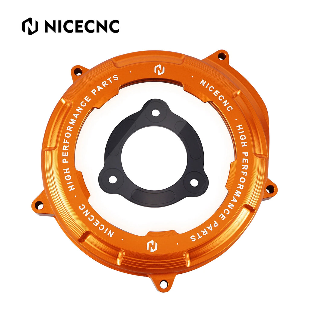 CNC Clear Engine Clutch Cover & Pressure Plate for KTM 1290 Super Duke R/GT (2014–2024)