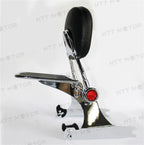 Adjustable Backrest Sissy Bar w/ Luggage Rack for Harley Dyna (2006–2017)