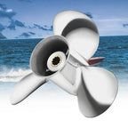 9.9X14 Stainless Outboard Propeller for Tohatsu 25-30HP (10 Tooth RH, 14 Pitch)