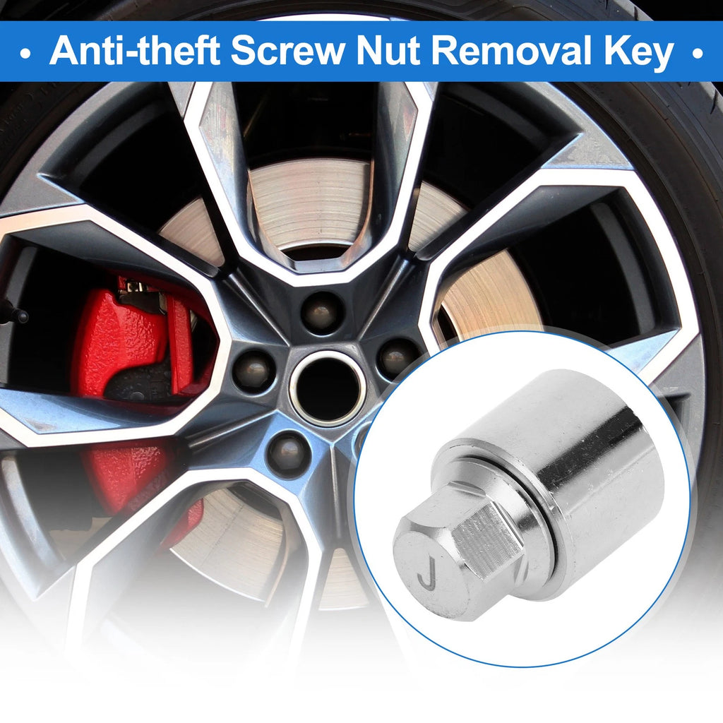 Type J Wheel Lock Lugnut Antitheft Key Socket for Skoda VW 