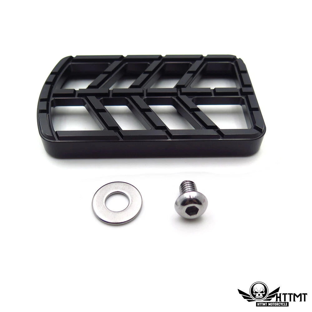 Black Dominator Brake Pedal Pad for Harley Dyna Softail Touring Freewheeler (2016–2023)