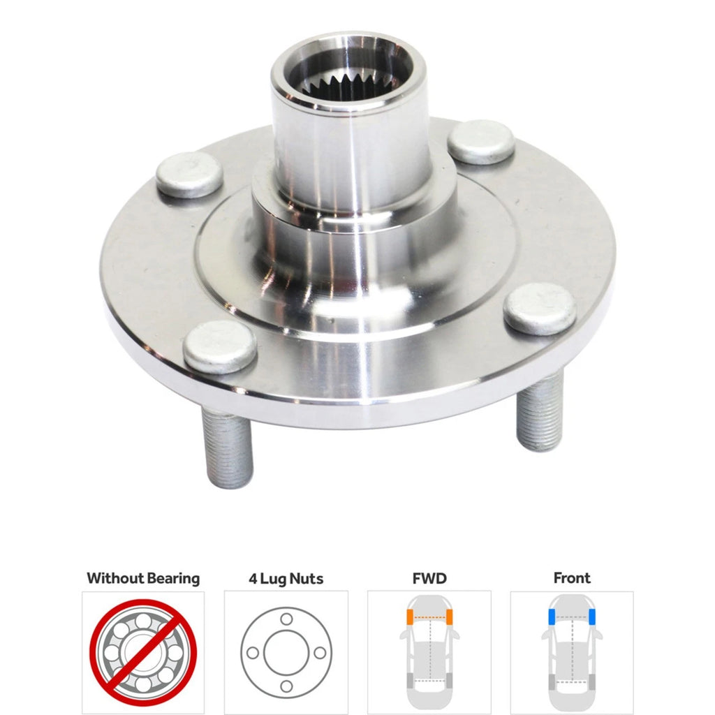Set of 2 Wheel Hubs for Nissan Sentra (2002–2006)