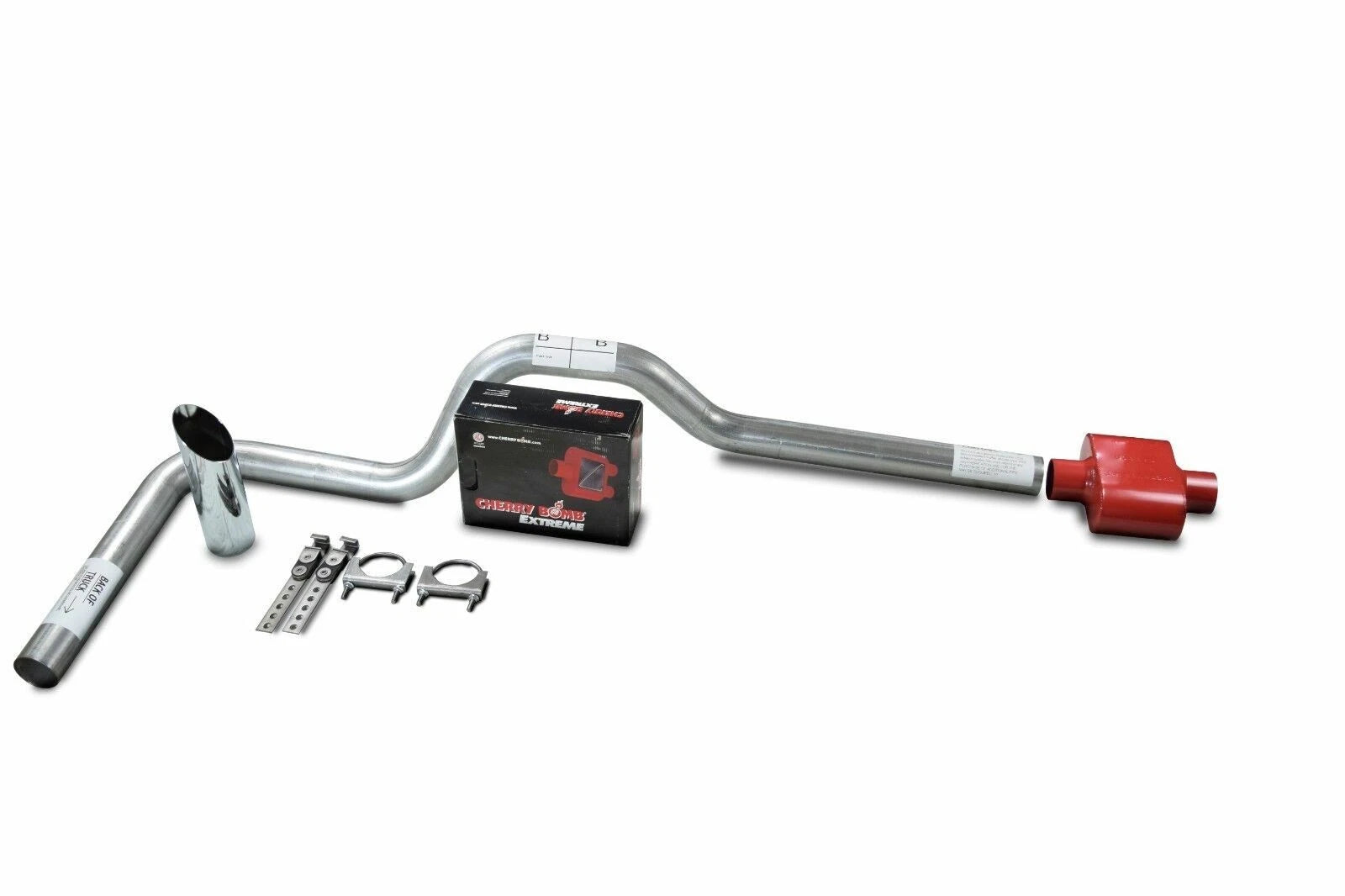 Single 3" Exhaust Kit for Ford F-150 (1998–2003) Cherry Bomb Extreme Slash Tip
