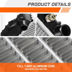 Full Aluminum Radiator for Chevrolet Express/Savana (1996–2002) DPI-2044