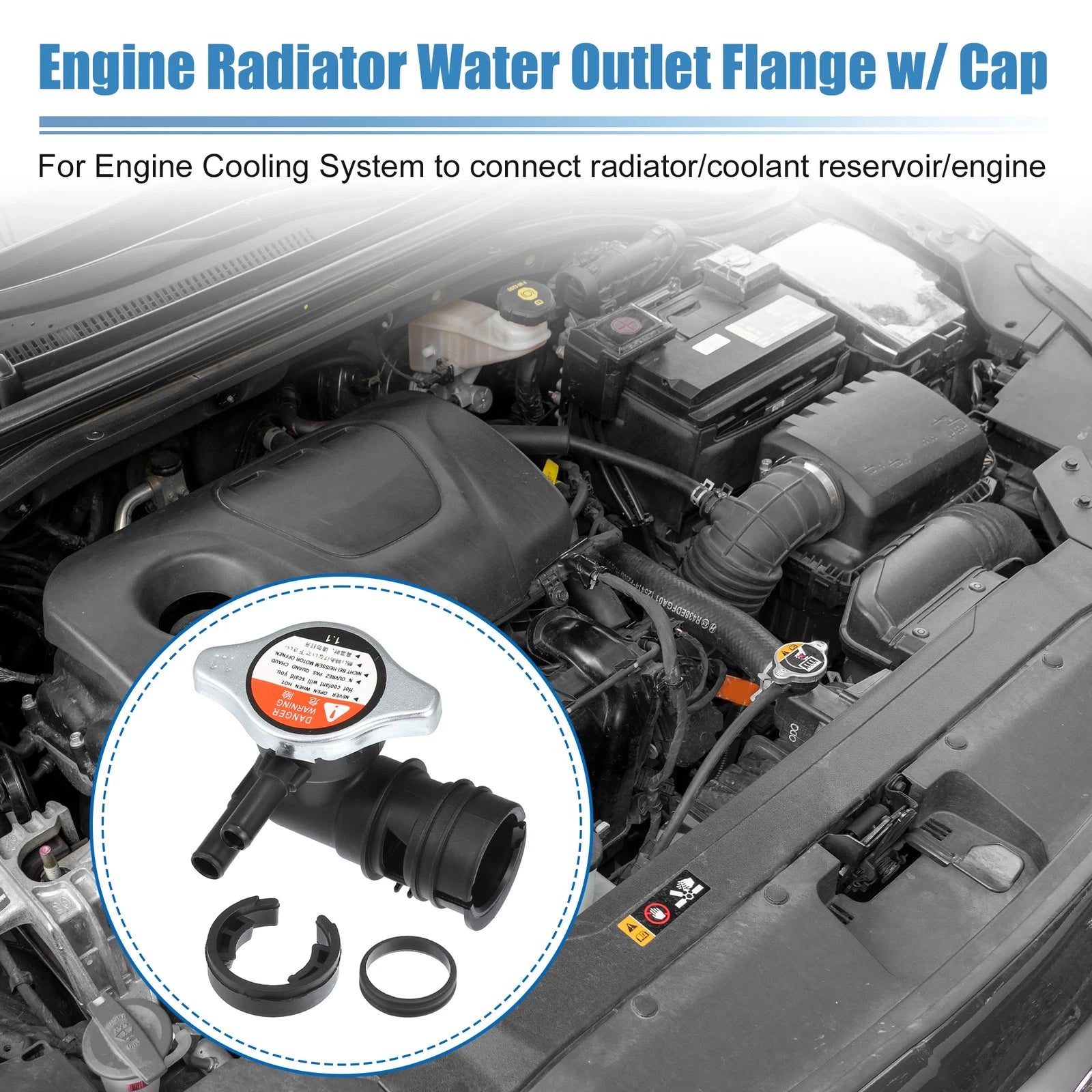Engine Radiator Coolant Filler Neck for Toyota Lexus (1643131490, 1640162100)