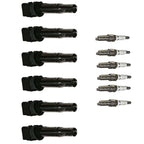 6X Ignition Coil & Iridium Spark Plug for Volkswagen Passat Atlas (2018–2023)
