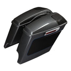5" Hard Saddlebags for Harley Touring (2014–2023) Gauntlet Gray Metallic/Vivid Black