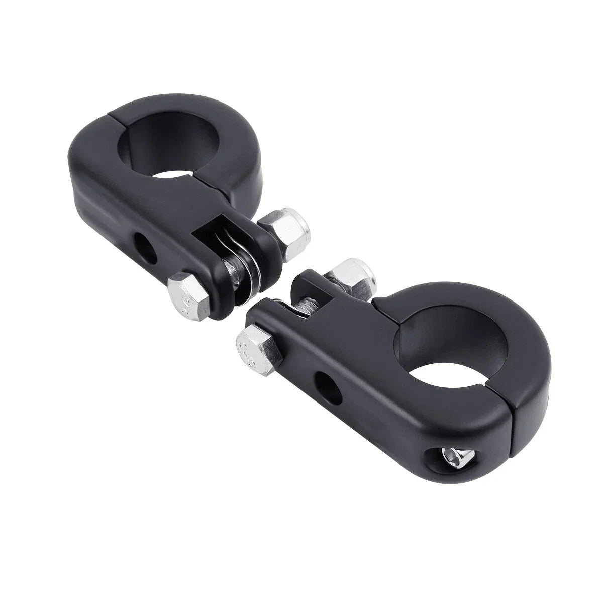 Matte Black 1.25" Highway Bar Footpegs for Harley Sportster XL 883 1200 (2004-2023)