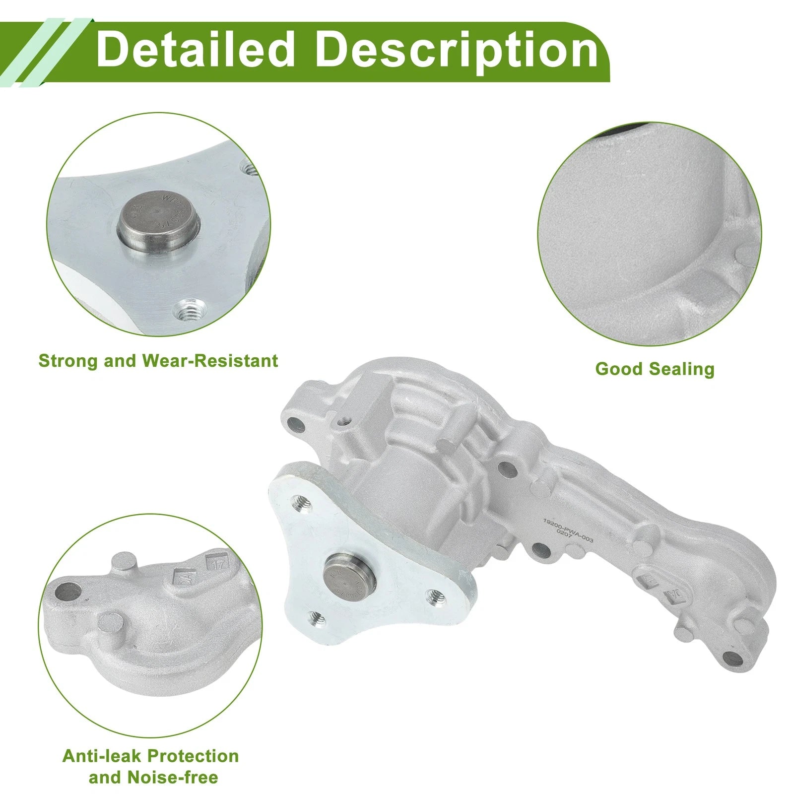 Engine Water Pump for Honda Fit (2007–2008) No. 19200PWA003