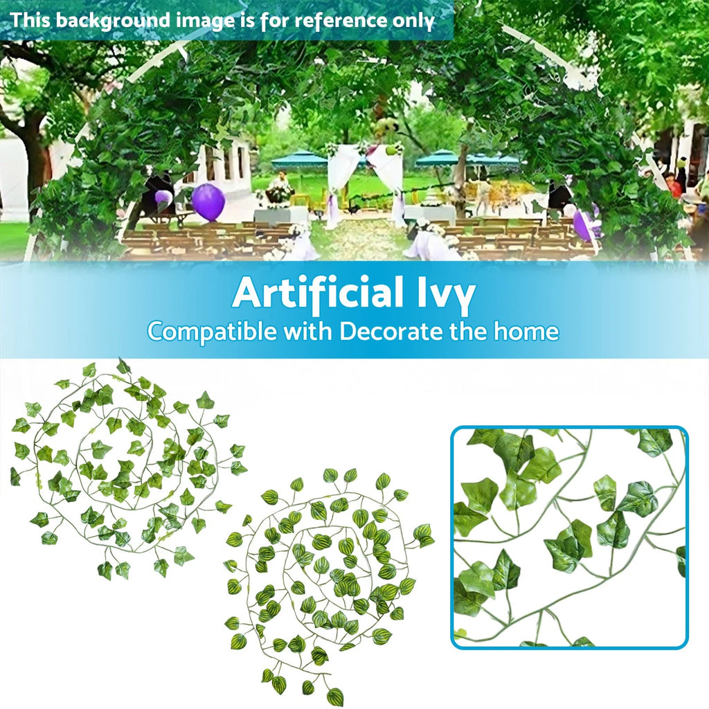 Artificial Ivy Vine Garland for Party Decorations (12x2M)