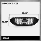 Front Bumper Upper Grille for Ford Edge ST (2019–2022) Black
