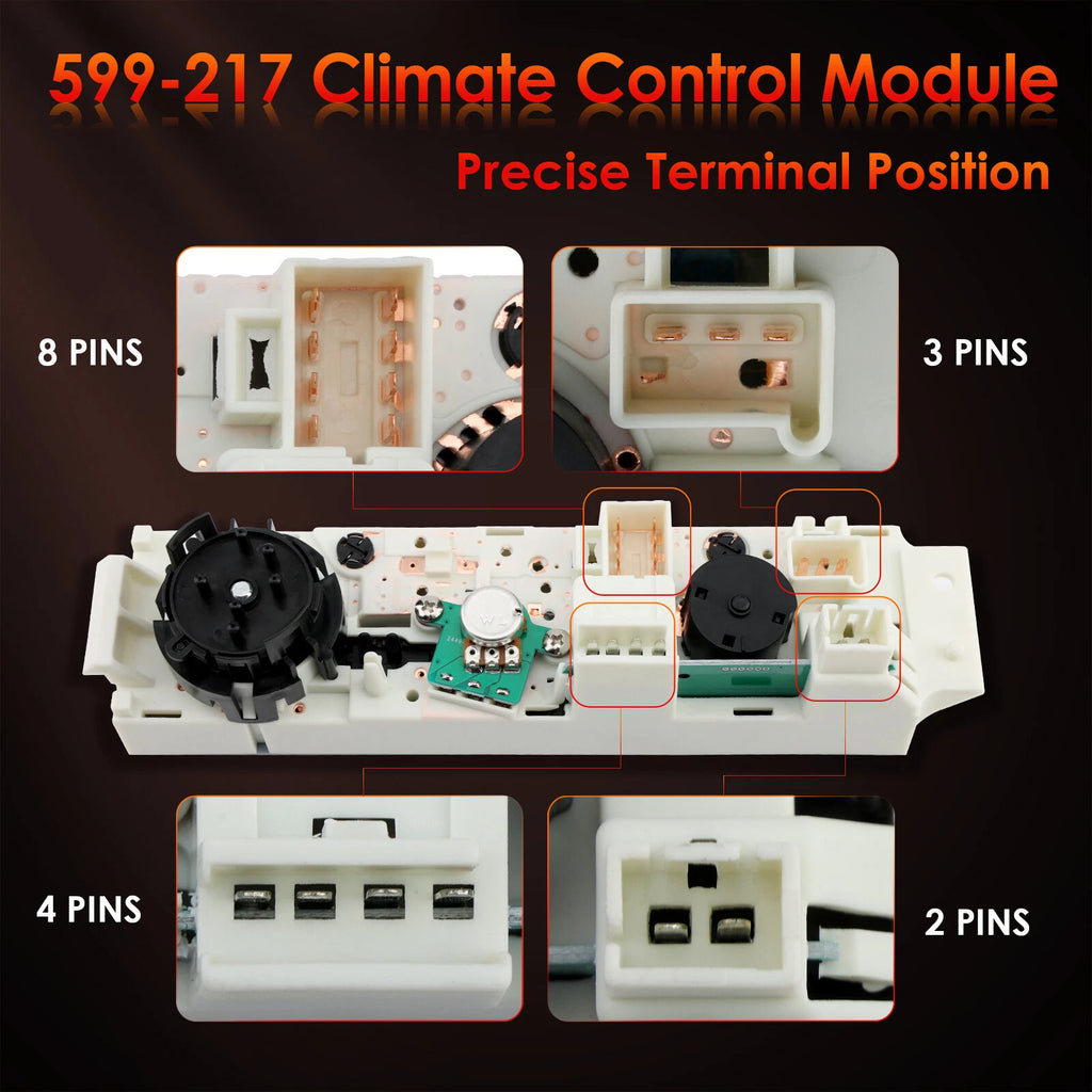 HVAC Climate Control Module Panel for Chevrolet Express GMC Savana (1996–2020) 599-217