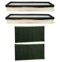Set of 2 Air & 1 Carbon Cabin Filters for Mercedes W164 W251 W463