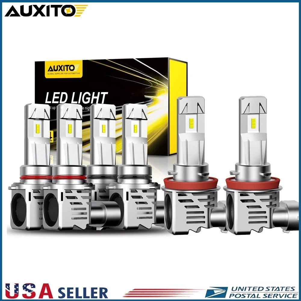 9005 9006 H8 LED Combo Headlight Bulb Kit for M3 H (6500K White Light)
