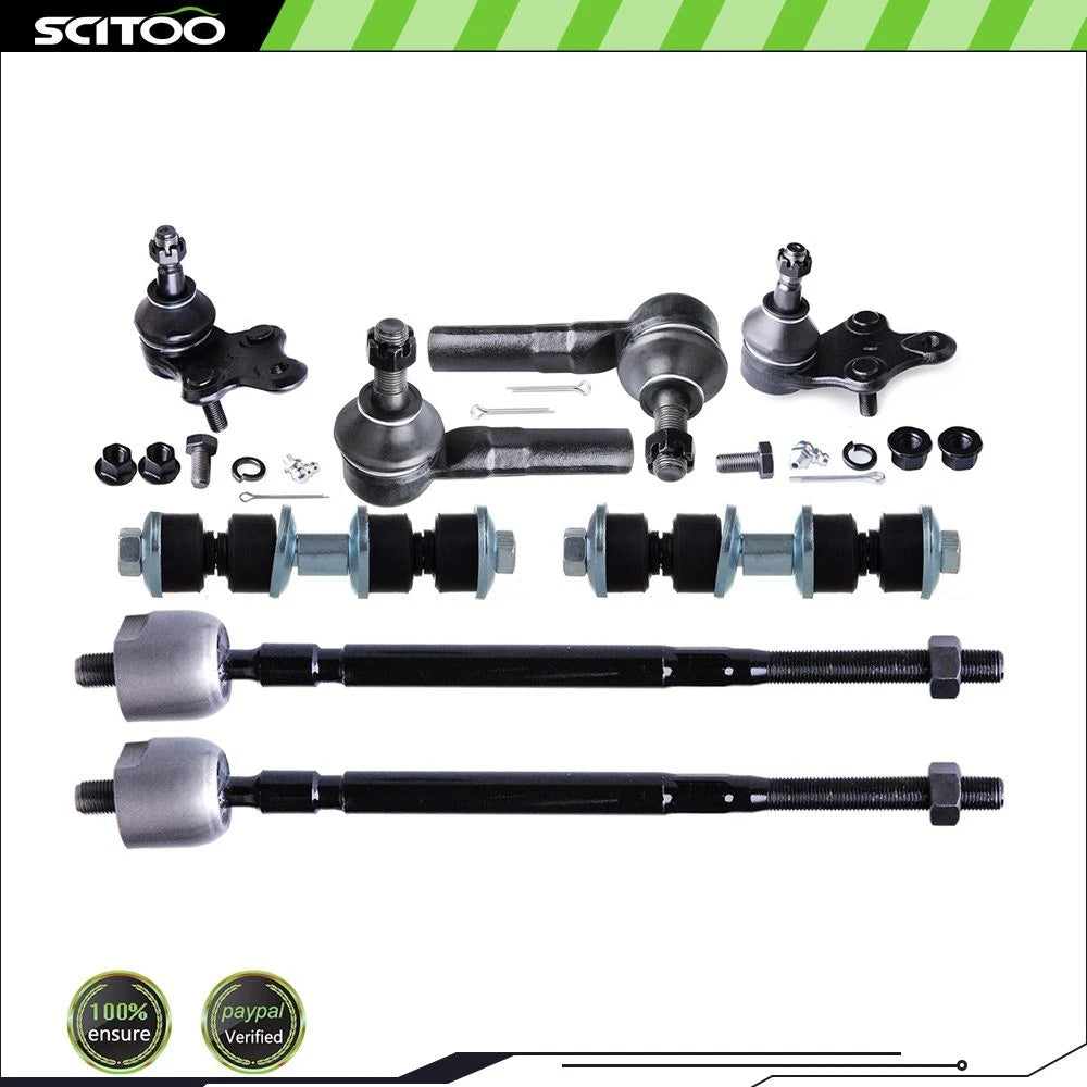 8pc Front Tie Rod End Sway Bar Suspension Kit for Toyota Paseo (1992–1997)