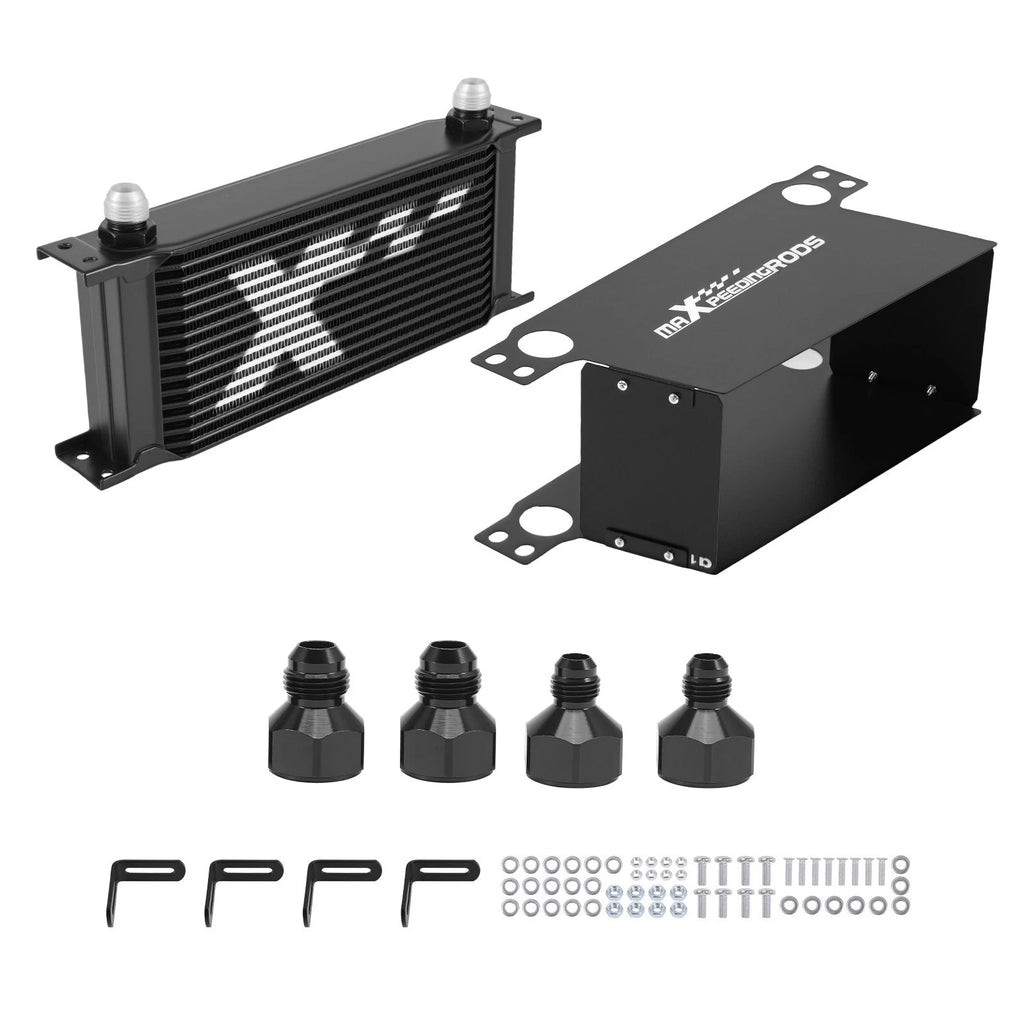 Aluminum Trans Engine Oil Cooler Kit for Universal Applications (AN10)