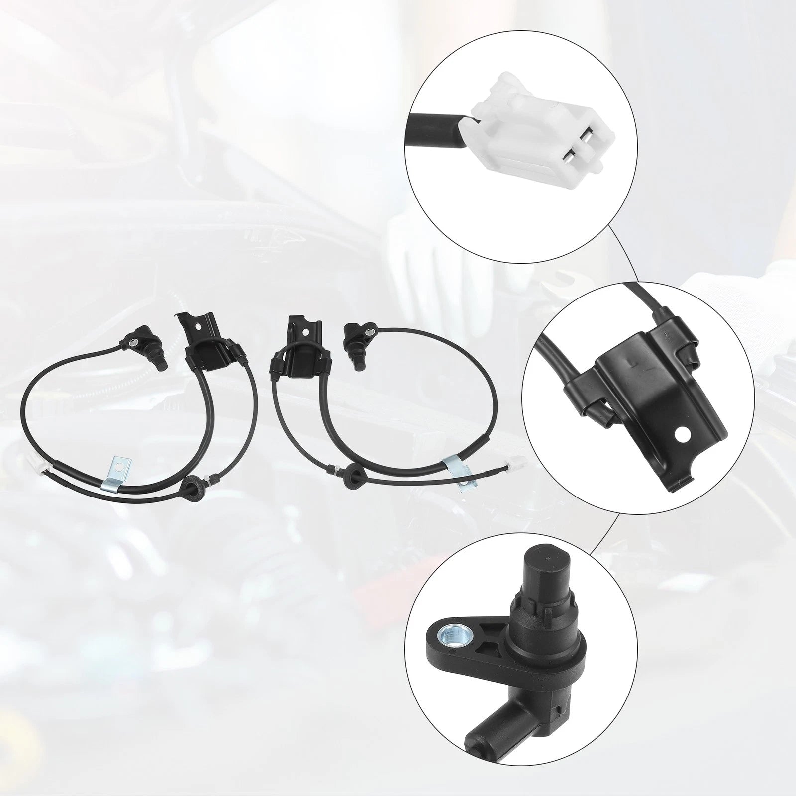 Set of 2 Rear ABS Speed Sensors for Toyota Highlander (No. 8954648040)