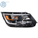 Right Side Black Housing Halogen Headlight w/LED DRL for Ford Explorer (2016–2019)