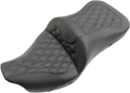 SADDLEMEN Roadsofa Seat for Harley Davidson (Heated, Full Lattice Stitch)