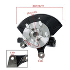 Set of 2 Wheel Bearing Hub Steering Knuckle for Ford Mazda (2001–2004)