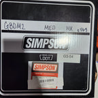 Simpson Ghost Bandit Helmet GDBM2 for Motorcycle (Adult Medium) - Clear Visor