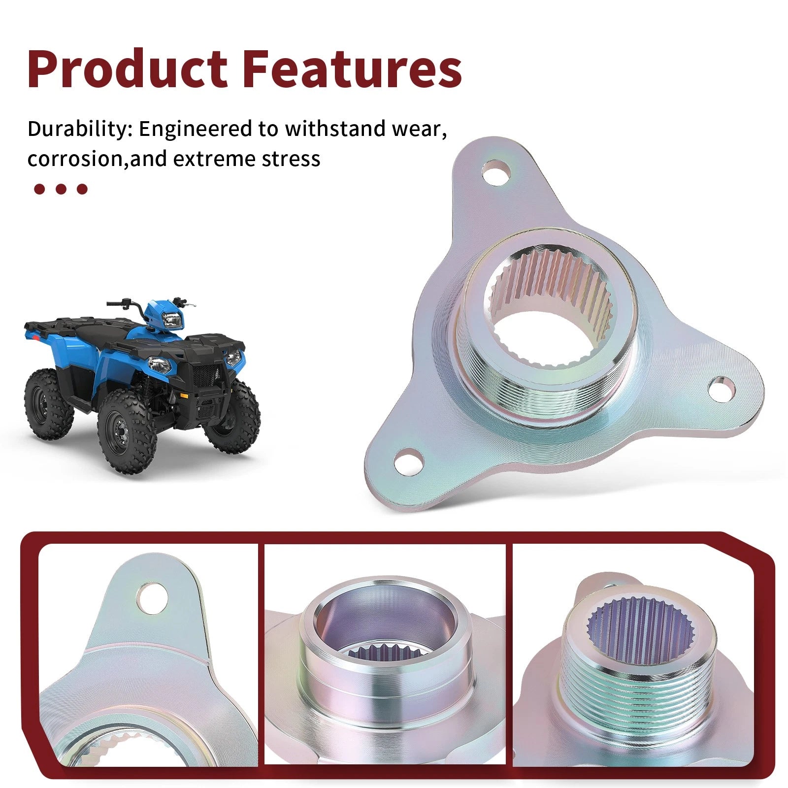 Rear Brake Disc Rotor Hub for Polaris Trail Boss 330 (2005–2013)