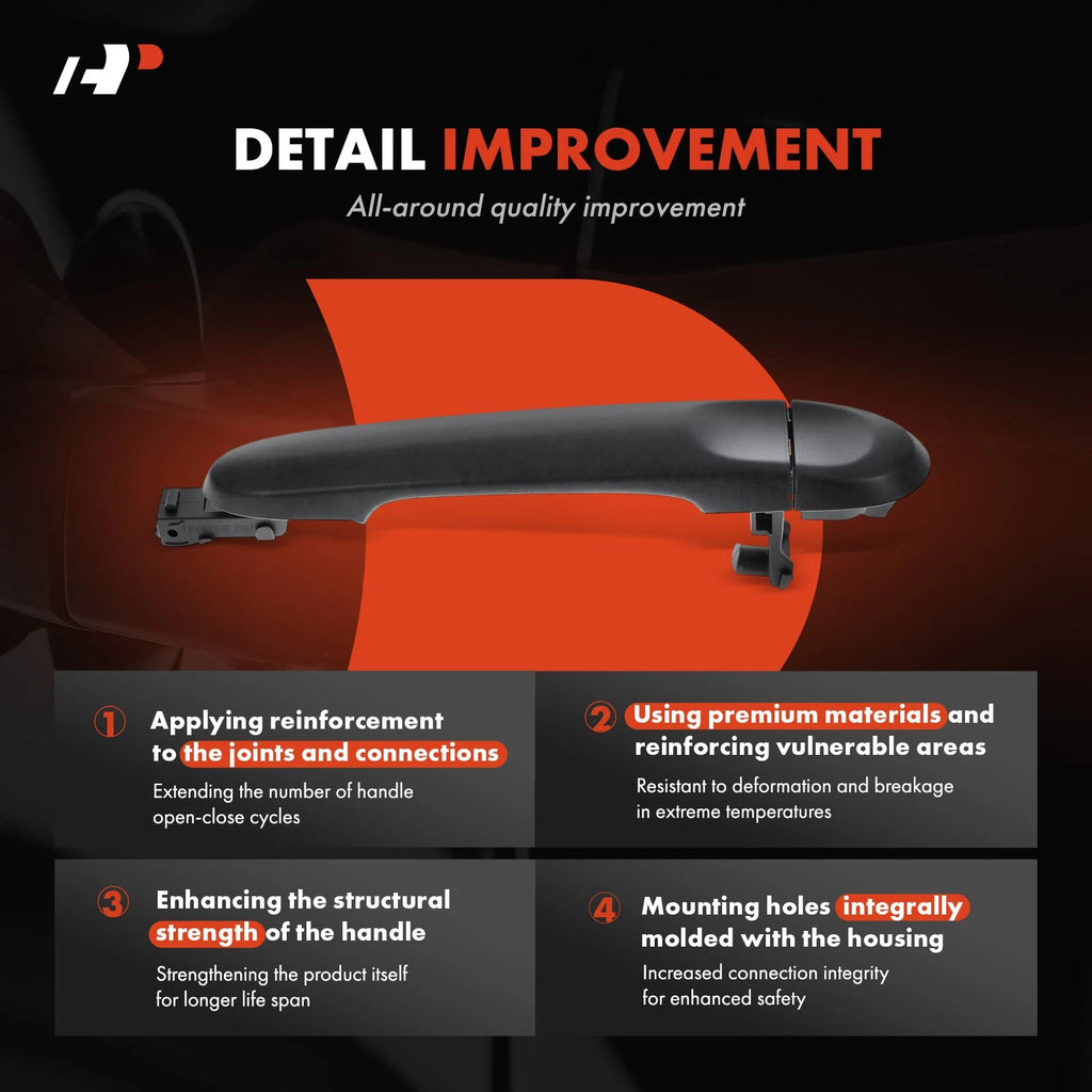 Front Right Exterior Door Handle for Nissan Versa (2012-2019)