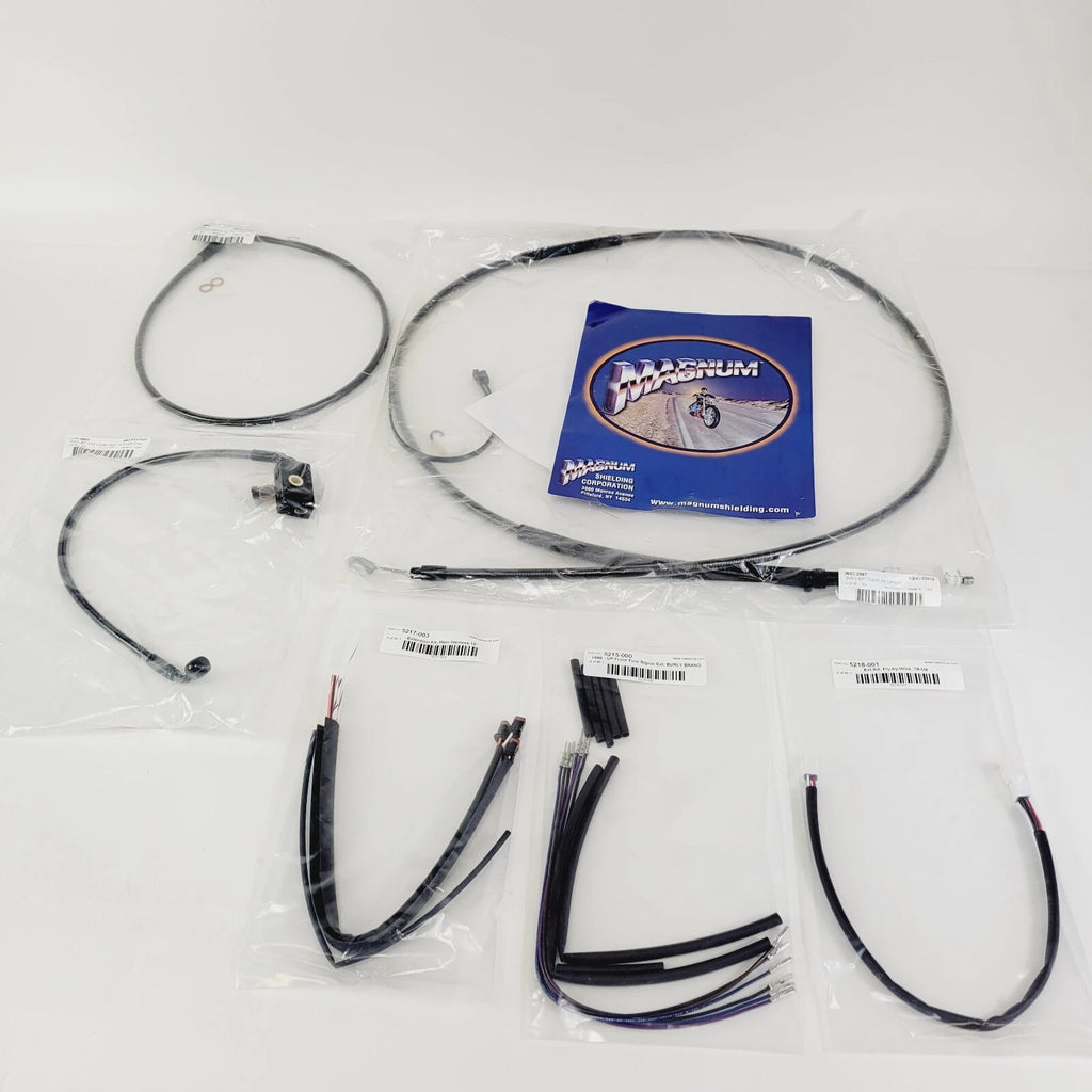 Magnum Black Pearl Handlebar Cable Kit for Harley Softail (2018–2023) 487941