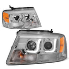 LED DRL Tube Bar Projector Headlight for Ford F150 Mark LT (2004–2008)