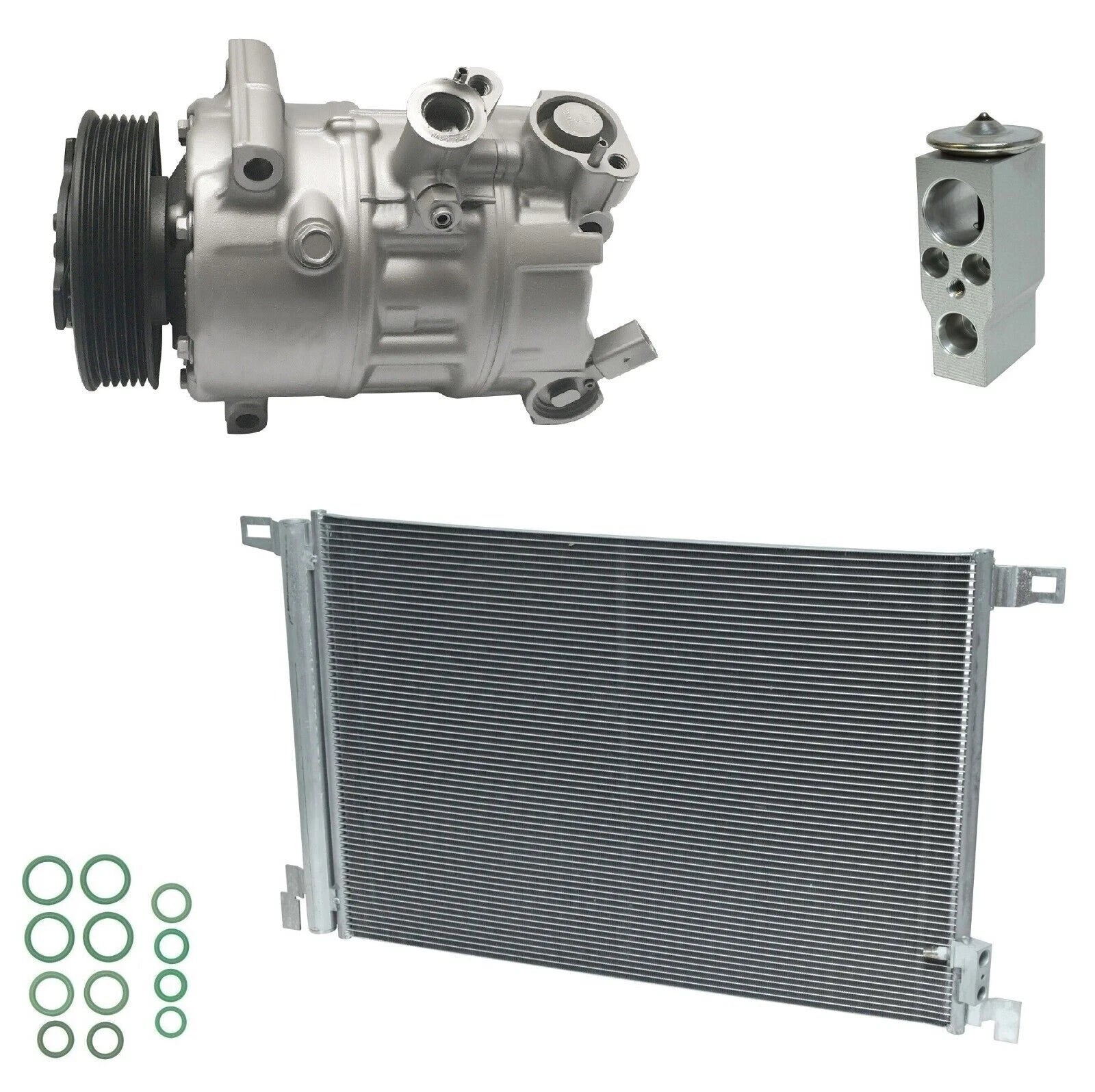 A/C Compressor Kit With Condenser for Audi Q7 3.0L (2017–2019)