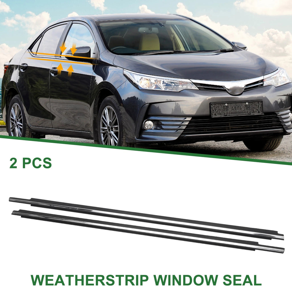 2pcs Weatherstrip Window Seal No. 7572002120 for Toyota Corolla 