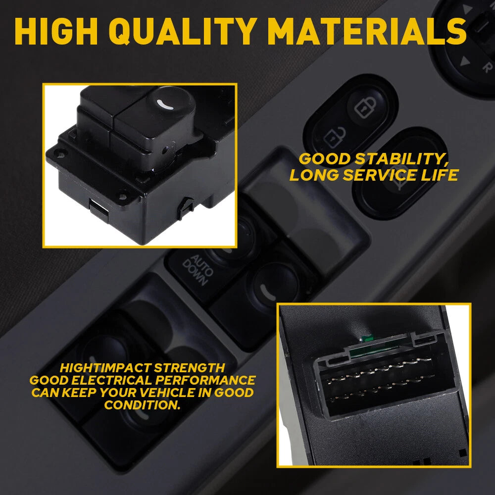 Set of 2 Driver Door Master Power Window Switch for Hyundai Accent (2011â2017)