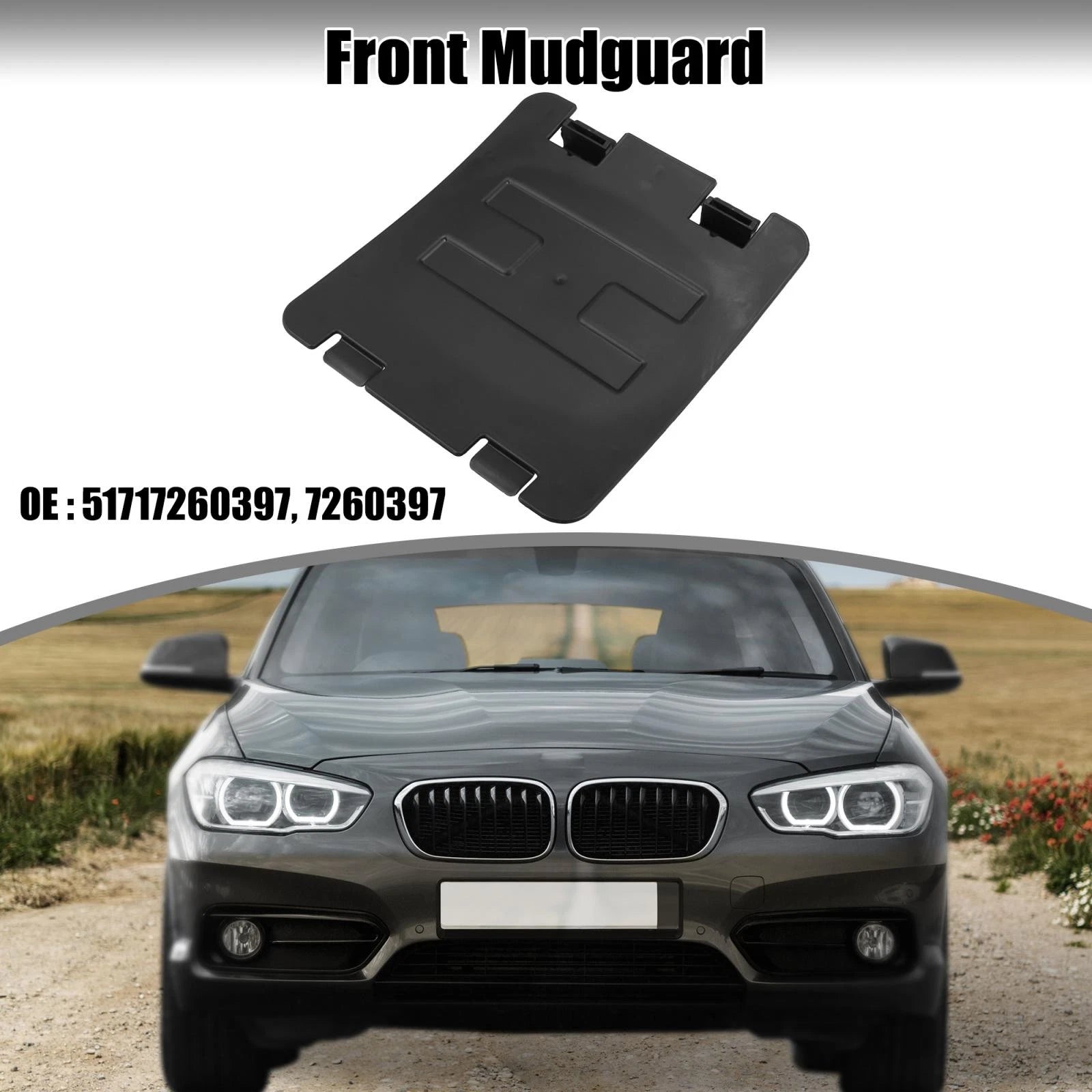 Front Mudguard Cover for BMW 1 3 Series F20 F21 F30 F31 (2012–2019) 51717260397 7260397
