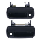 2 x Front LH + RH Door Handle Outer Textured Black for Toyota Hilux (1988–1997)