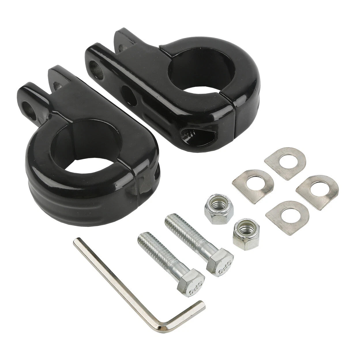 1 1/4" Foot Pegs Mount Kit for Harley Kawasaki