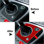 Red Carbon Fiber Gear Shift Panel Cover Trim for Alfa Romeo 159 (2006-2011)