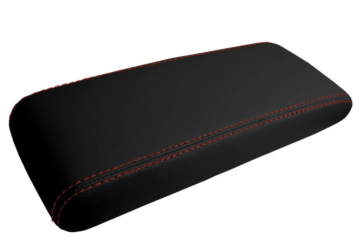 Console Lid Pull Over Cover Leather for Toyota Supra (1986–1992) Red Stitch